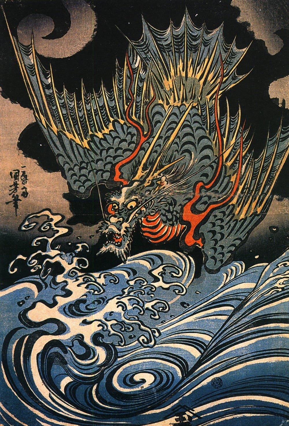 歌川国芳 龍の浮世絵