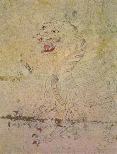白虎（高松塚古墳壁画）